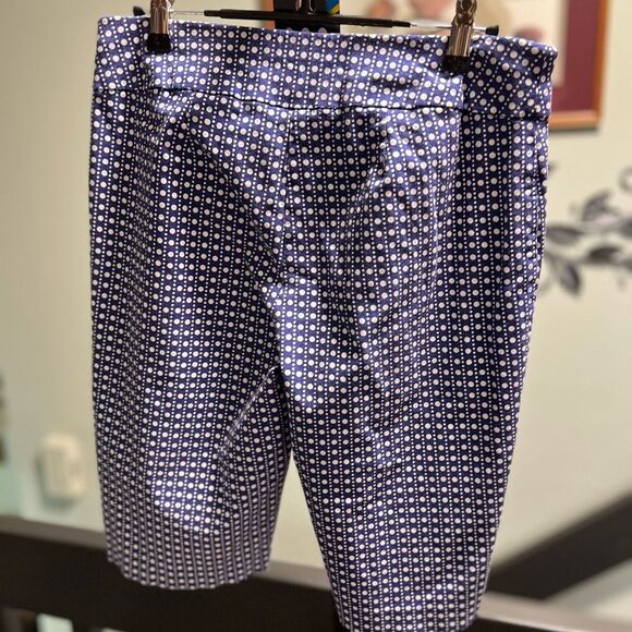 Chico's So Slimming Blue & White Dot Shorts #DO209 - Picture 4 of 6
